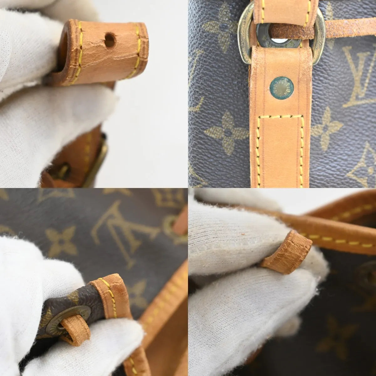 Louis Vuitton Petit Noe Monogram Canvas Brown Canvas Shoulder Bag Bag (Pre-Owned)