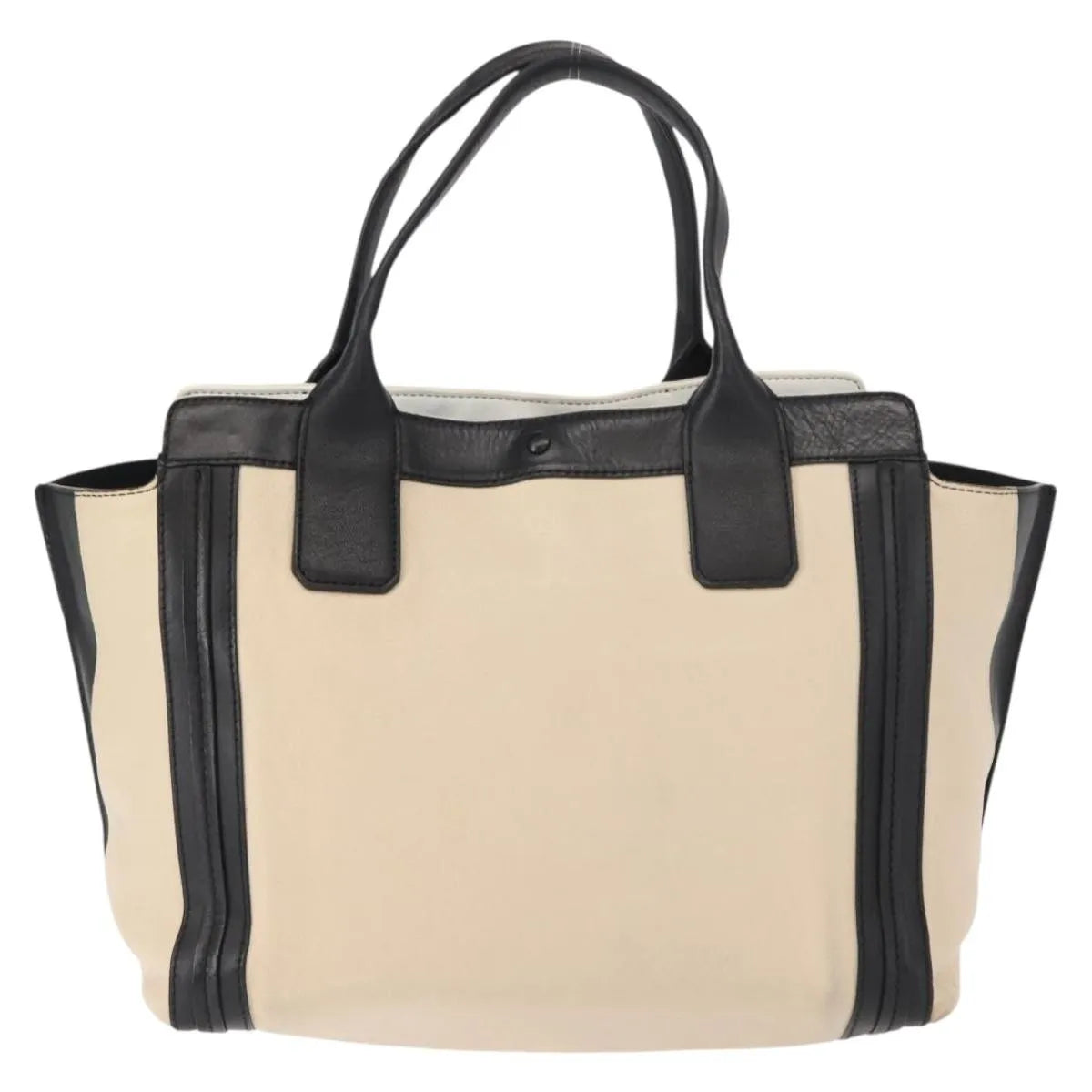 Chloe Alison East West Tote Leather Beige Leather Tote Bag Bag (Pre-Owned)