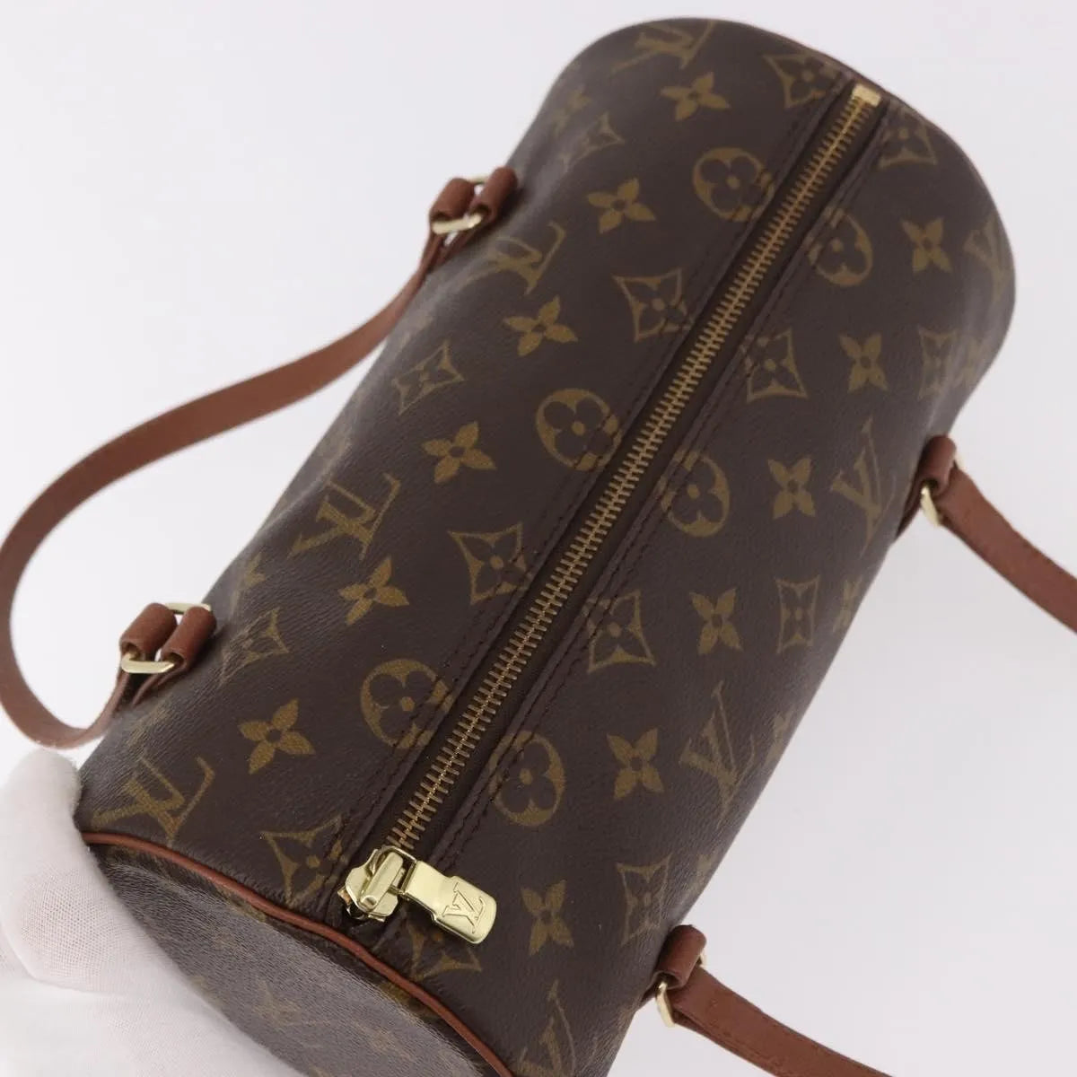 Louis Vuitton Papillon Monogram Canvas Brown Canvas Handbag (Pre-Owned)