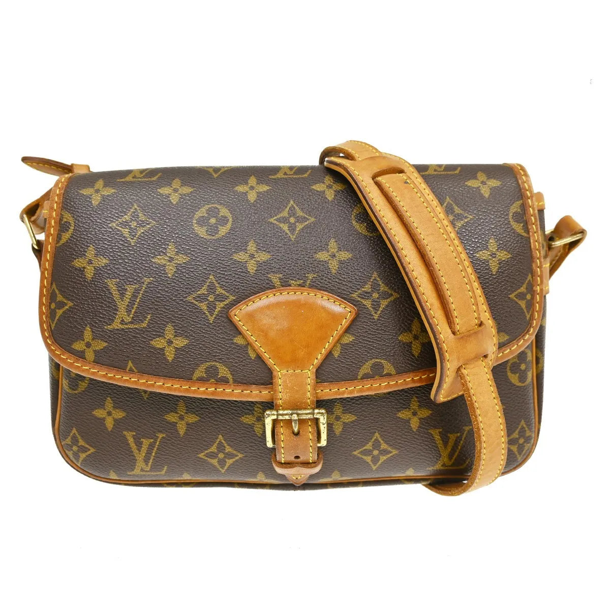 Louis Vuitton Sologne Monogram Canvas Brown Canvas Shoulder Bag Bag (Pre-Owned)