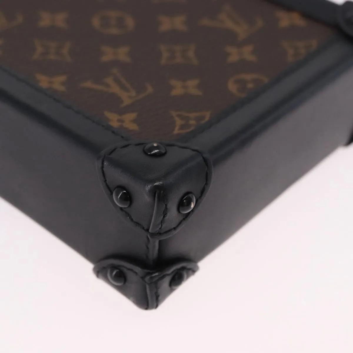 Louis Vuitton Vertical Trunk Pochette Monogram Canvas Brown Canvas Clutche & Pouche Bag (Pre-Owned)