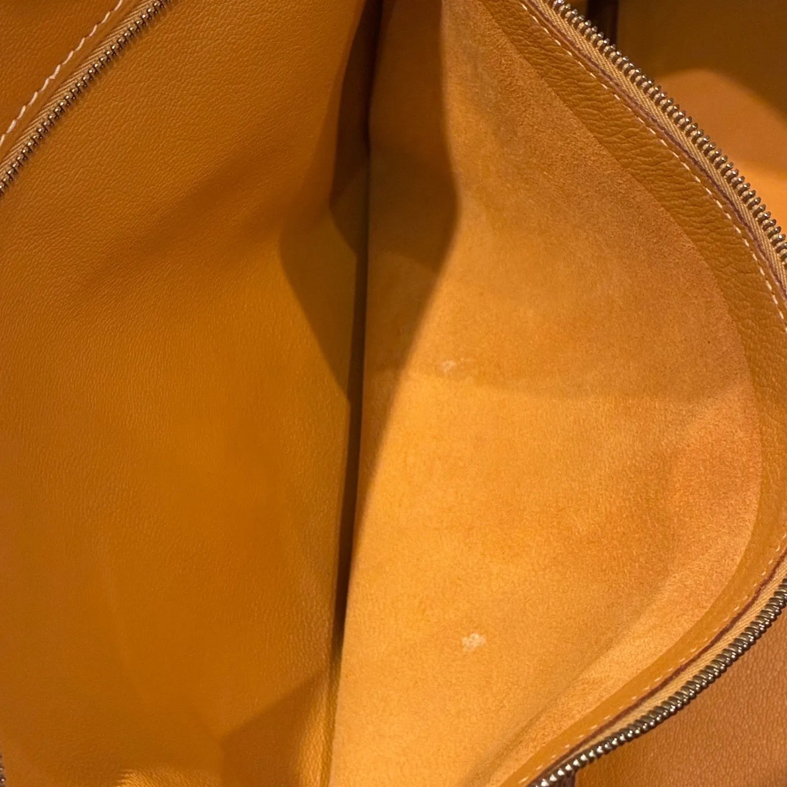 Hermes Birkin Orange Fjord With Palladium Hardware Brown Leather Handbag (Pre-Owned)