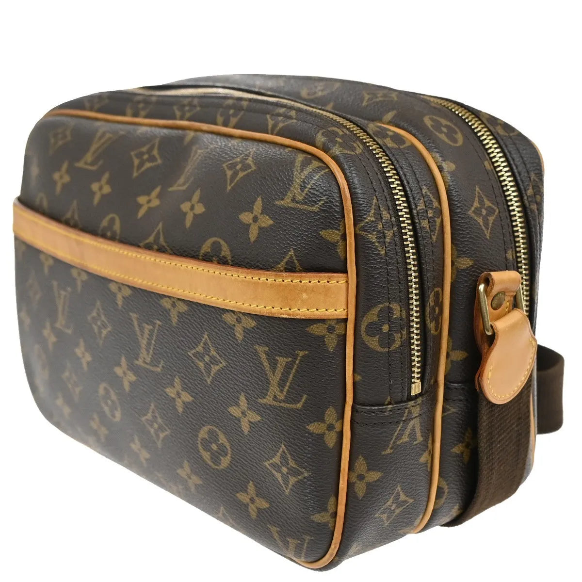 Louis Vuitton Reporter Monogram Canvas Brown Canvas Shoulder Bag Bag (Pre-Owned)