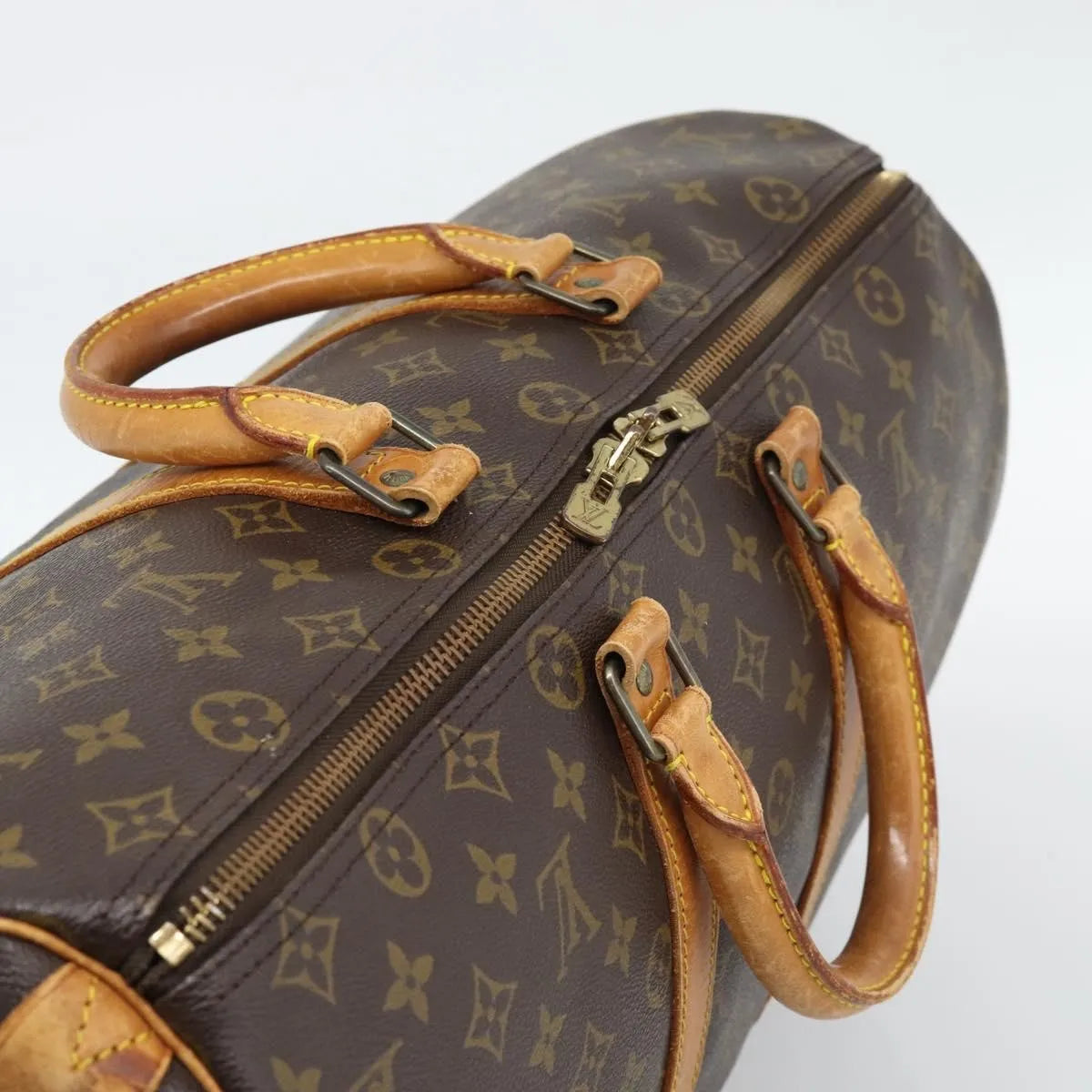 Louis Vuitton Keepall Monogram Brown Canvas Travel Bag Bag (Pre-Owned)