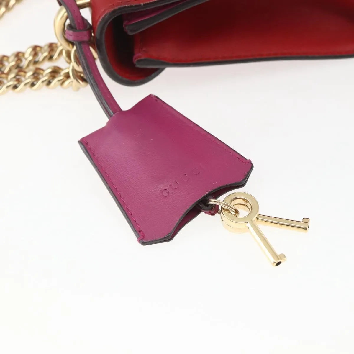 Gucci Padlock Shoulder Bag Nm Gg Coated Canvas And Leather Multicolour Leather Shoulder Bag Bag (Pre-Owned)