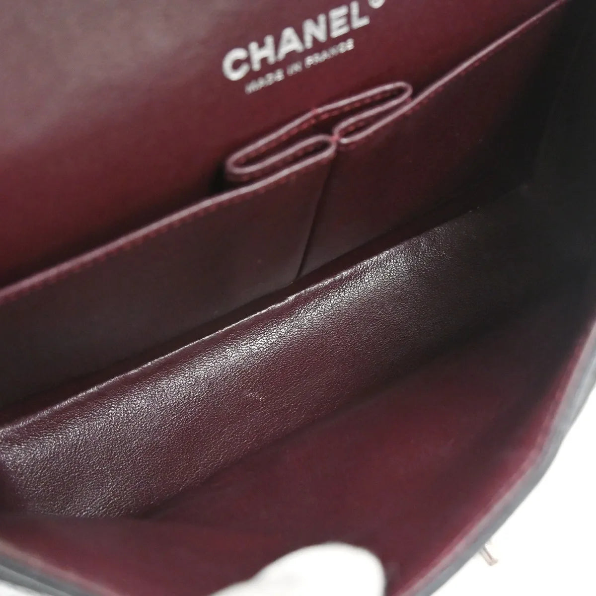 Chanel Vintage Classic Double Flap Quilted Caviar Black Calfskin Handbag (Pre-Owned)