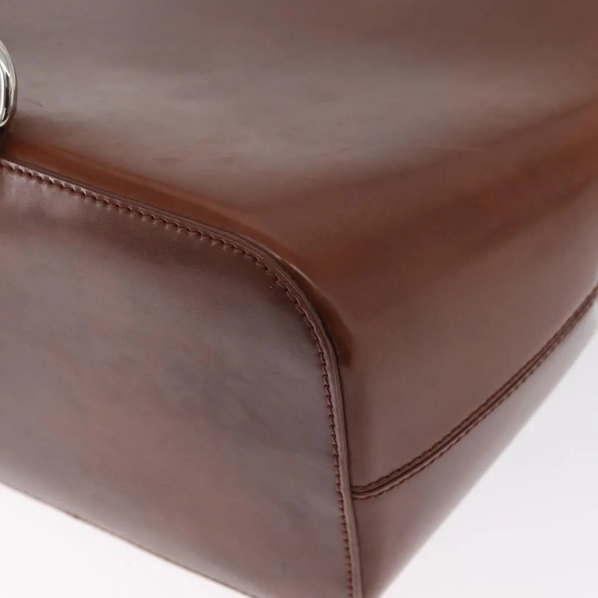 Cartier Panthère Shoulder Patent Leather Brown Leather Shoulder Bag Bag (Pre-Owned)