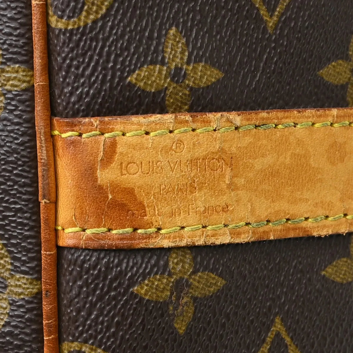 Louis Vuitton Keepall Bandouliere Monogram Canvas Brown Canvas Travel Bag Bag (Pre-Owned)