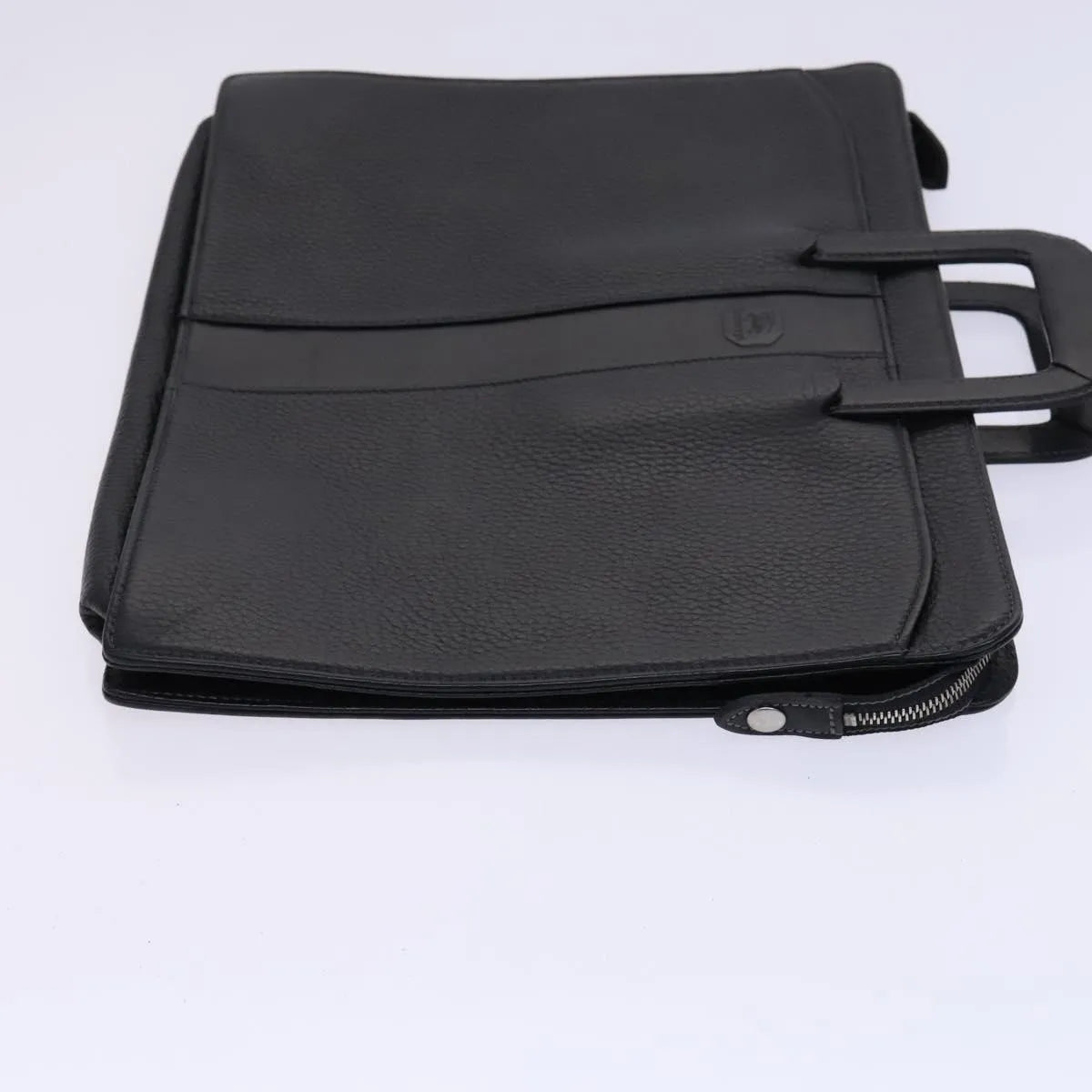 Burberry Vintage Leather Black Leather Briefcase Bag (Pre-Owned)