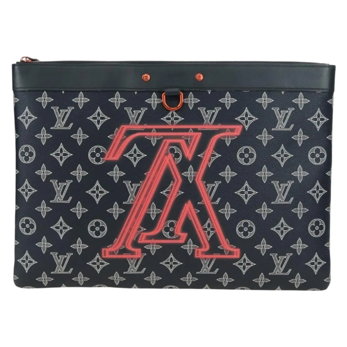 Louis Vuitton Pochette Apollo Limited Edition Upside Down Monogram Ink Navy Canvas Clutche & Pouche Bag (Pre-Owned)