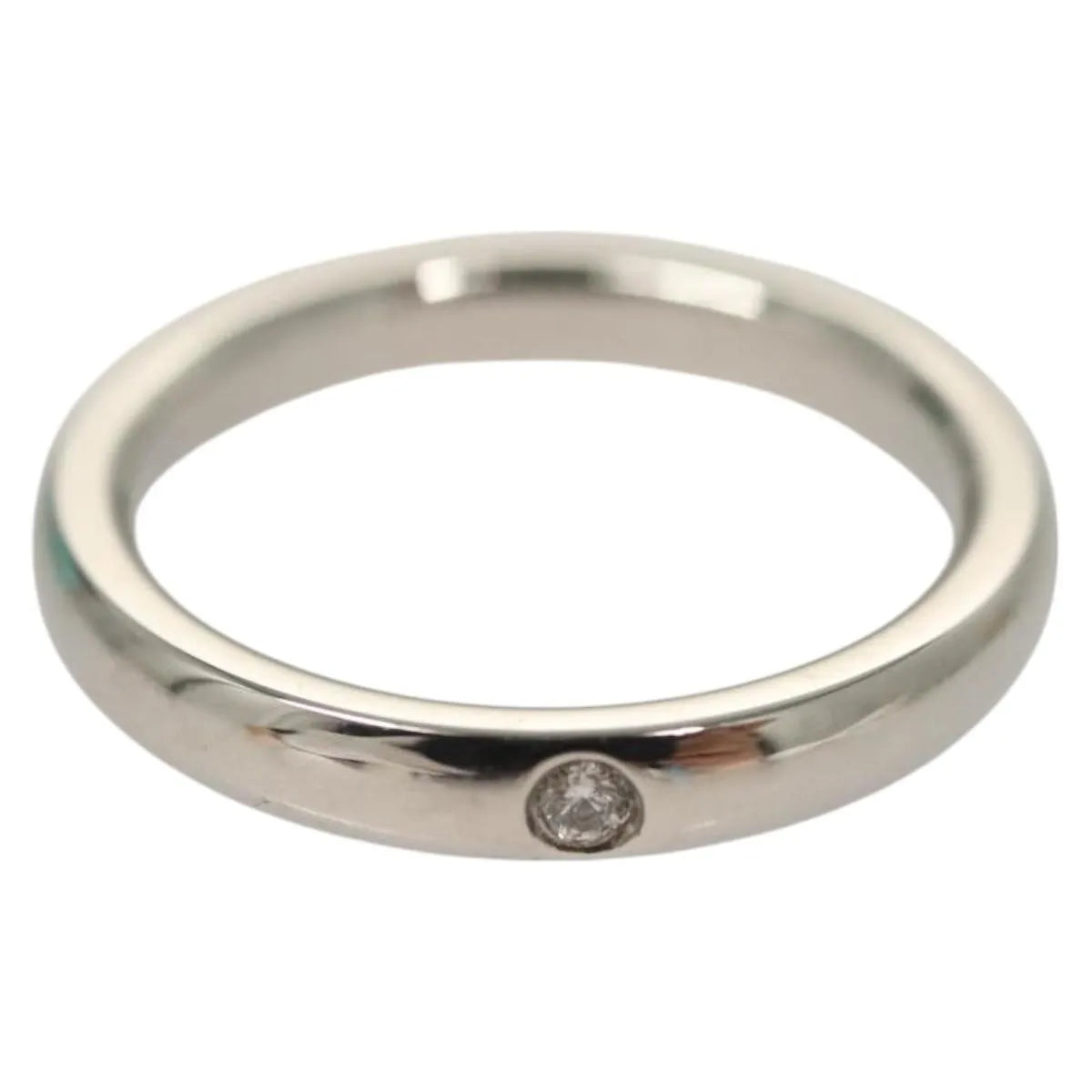 Tiffany & Co. Elsa Peretti Band Platinum Silver Platinum Ring Jewelry (Pre-Owned)