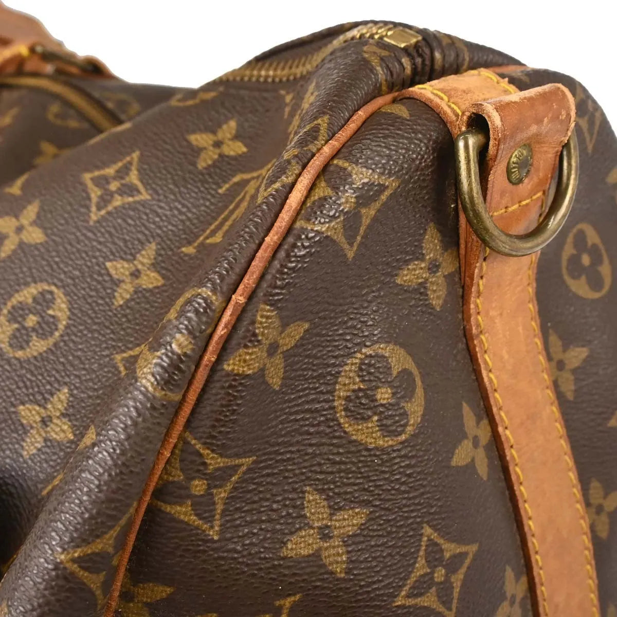 Louis Vuitton Keepall Bandouliere Monogram Canvas Brown Canvas Travel Bag Bag (Pre-Owned)