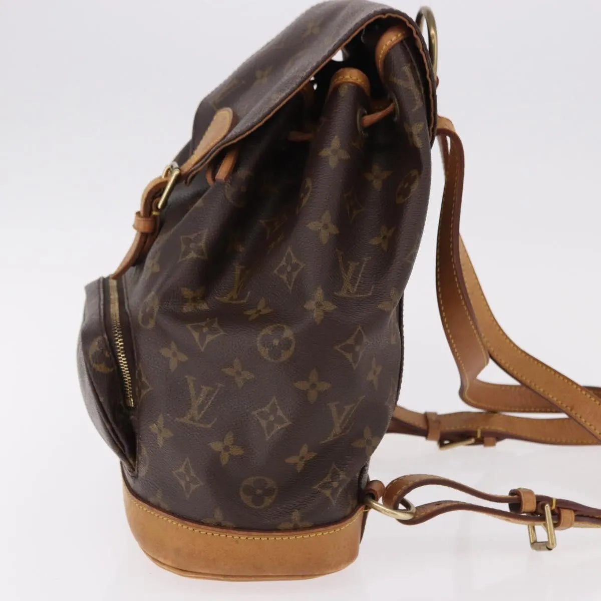 Louis Vuitton Montsouris Monogram Brown Canvas Backpack Bag (Pre-Owned)