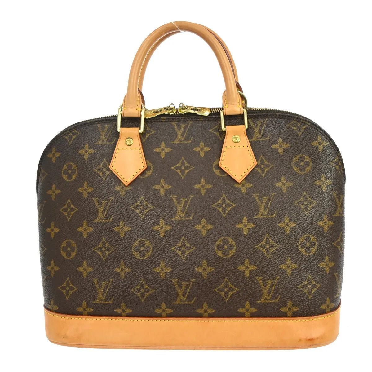 Louis Vuitton Alma Monogram Brown Canvas Handbag (Pre-Owned)