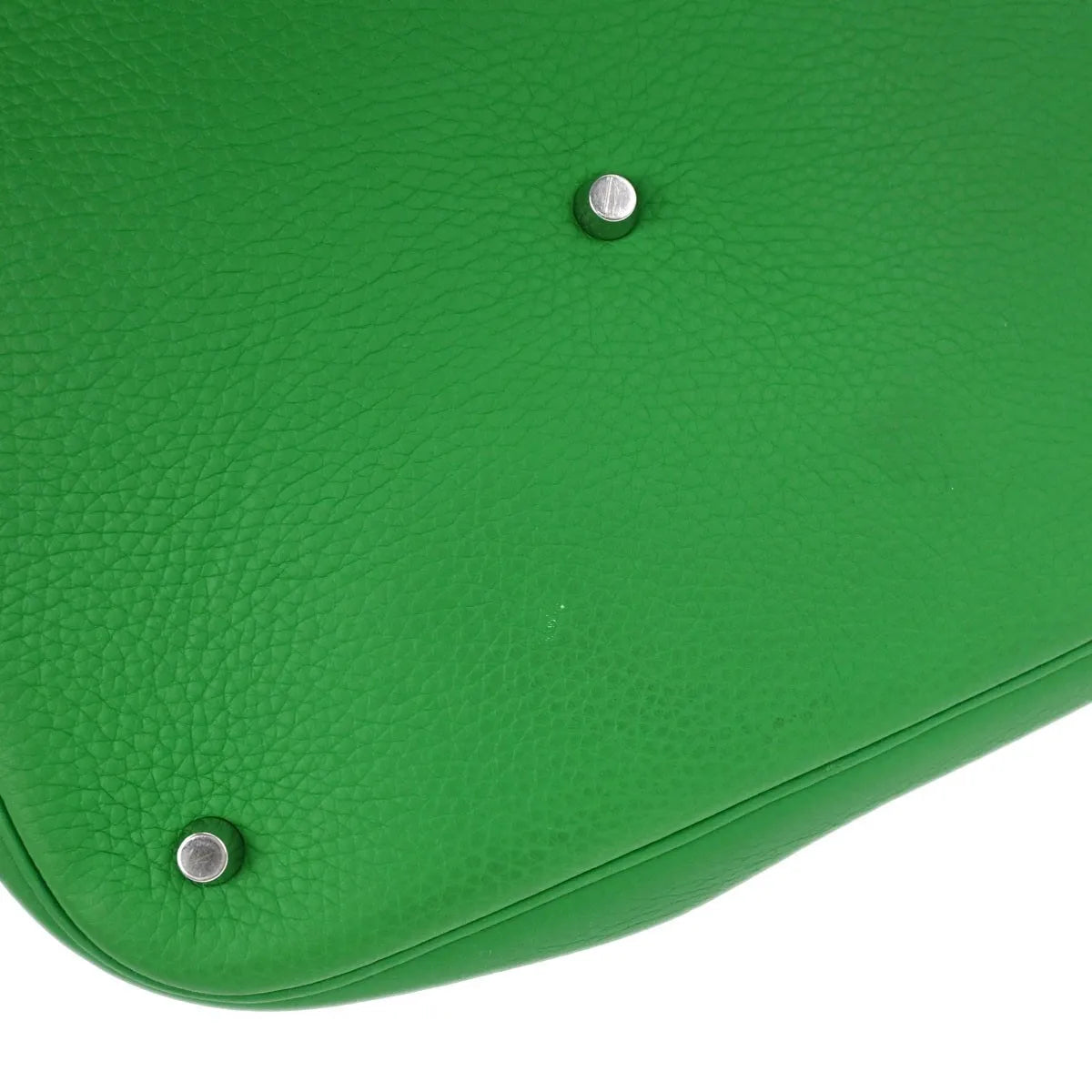 Hermes Picotin Lock Clemence Green Leather Handbag (Pre-Owned)