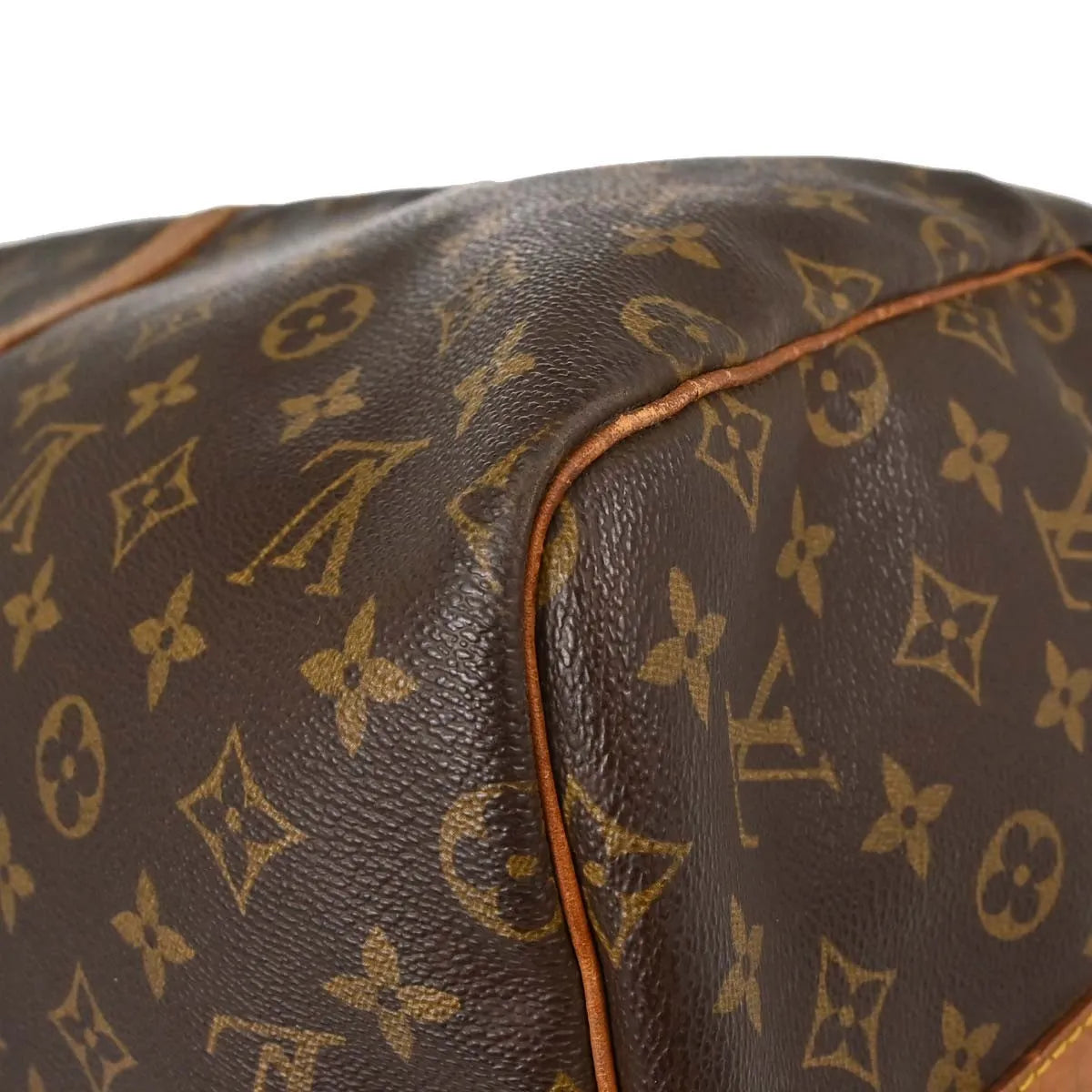 Louis Vuitton Keepall Bandouliere Monogram Canvas Brown Canvas Travel Bag Bag (Pre-Owned)