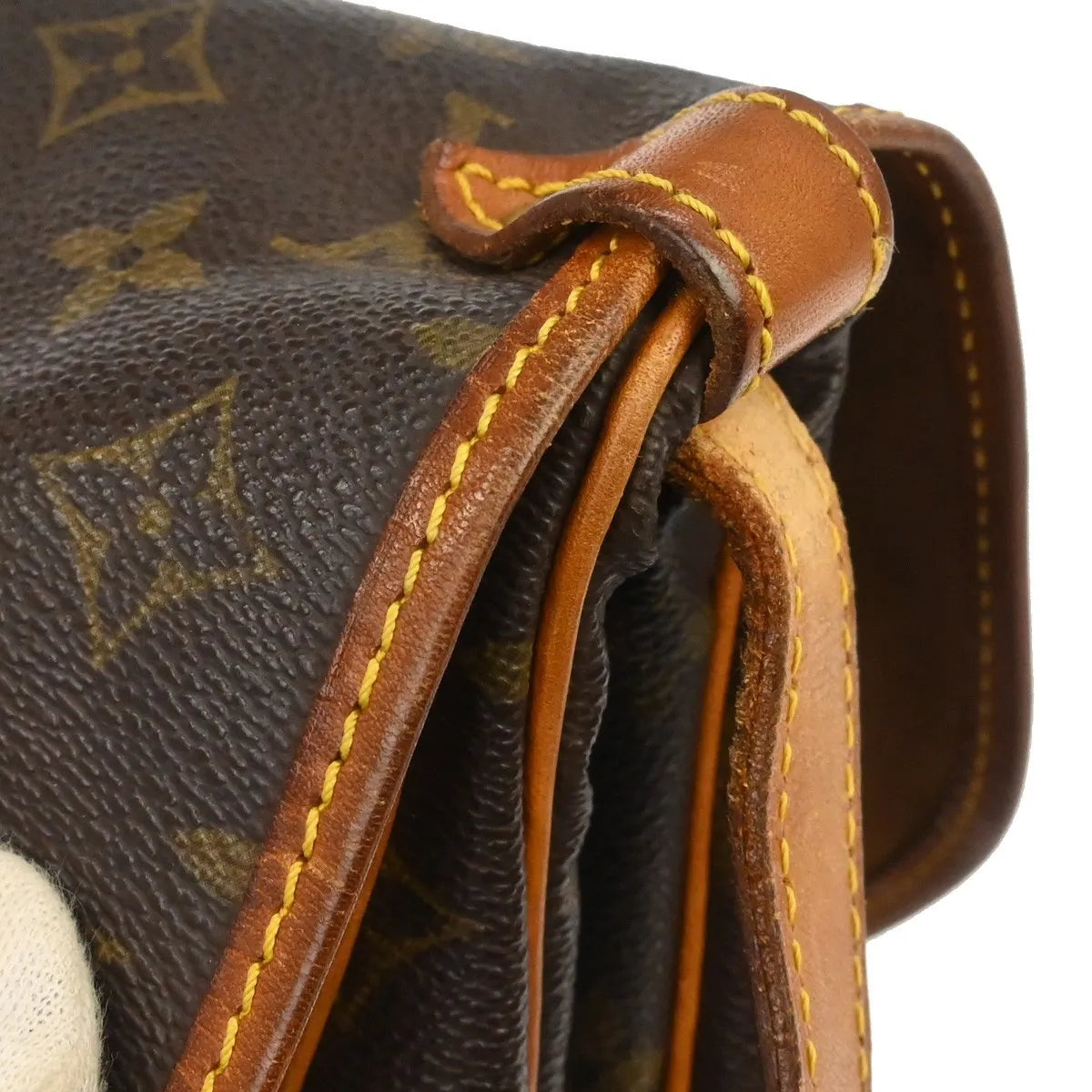 Louis Vuitton Saumur Monogram Canvas Brown Canvas Shoulder Bag Bag (Pre-Owned)