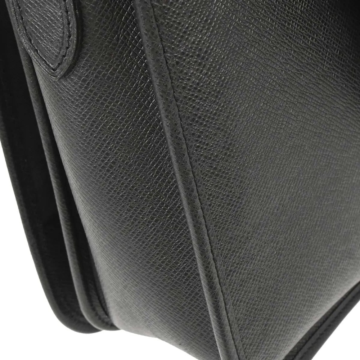 Louis Vuitton Andrei Messenger Taiga Leather Black Leather Shoulder Bag Bag (Pre-Owned)