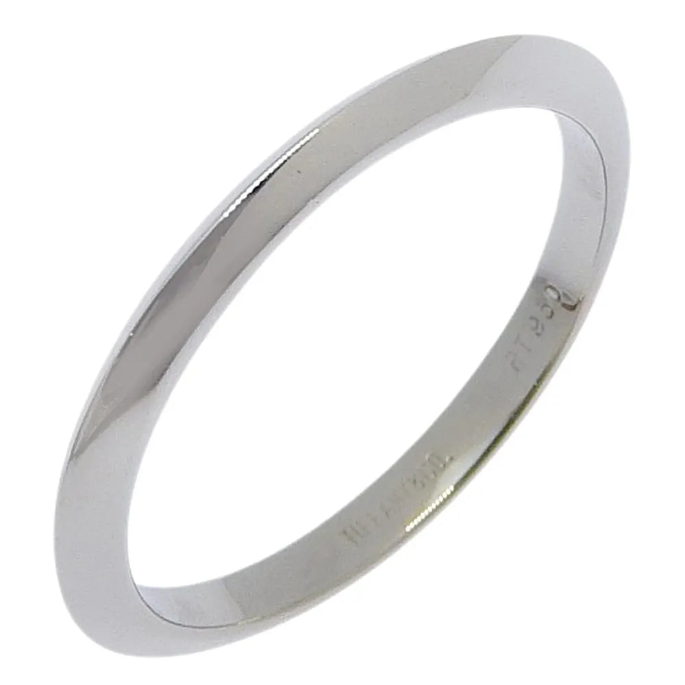 Tiffany & Co. Knife Edge Platinum Silver Platinum Ring Jewelry (Pre-Owned)