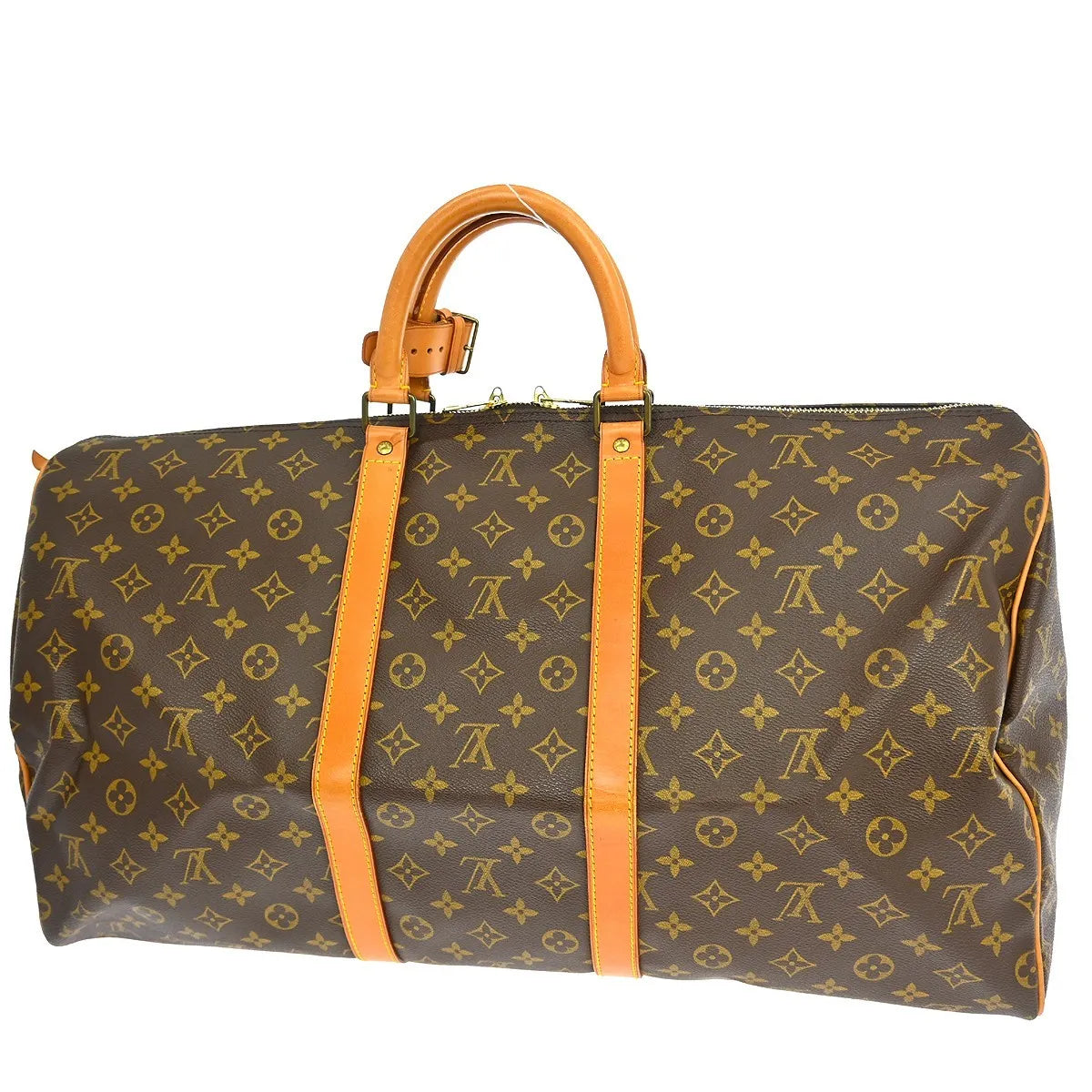 Louis Vuitton Keepall Monogram Canvas Brown Canvas Travel Bag Bag (Pre-Owned)