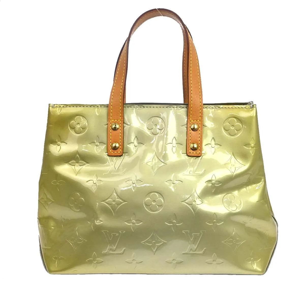 Louis Vuitton Mat Ring Agenda Cover Monogram Vernis Pm Gray Patent_Leather Handbag (Pre-Owned)