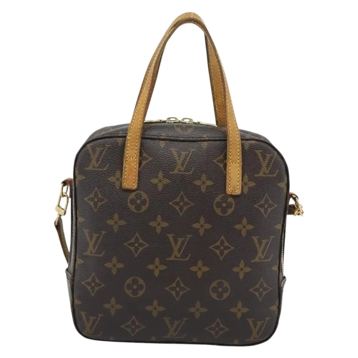 Louis Vuitton Spontini Monogram Canvas Brown Canvas Handbag (Pre-Owned)