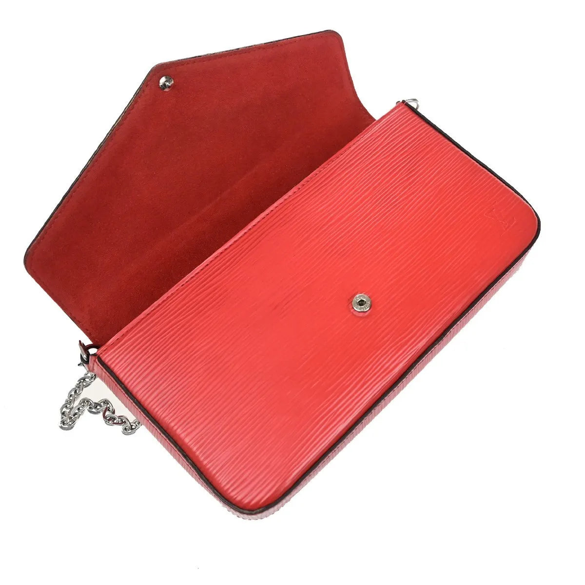 Louis Vuitton Felicie Chain Epi Leather Red Leather Clutche & Pouche Bag (Pre-Owned)
