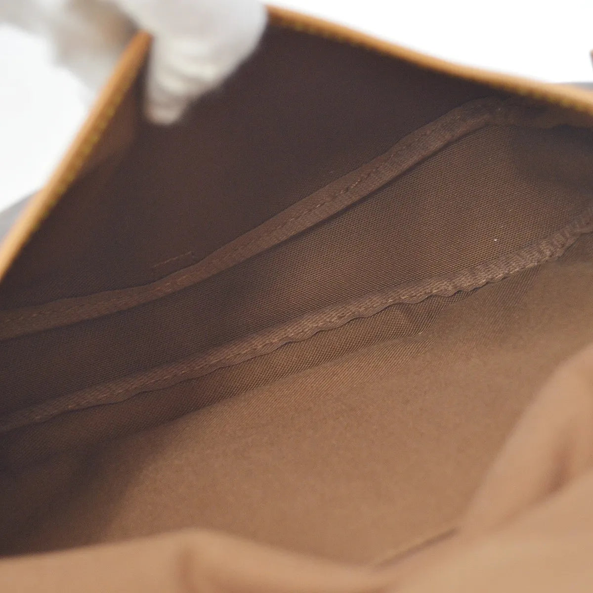 Louis Vuitton Saumur Monogram Canvas Brown Canvas Shoulder Bag Bag (Pre-Owned)