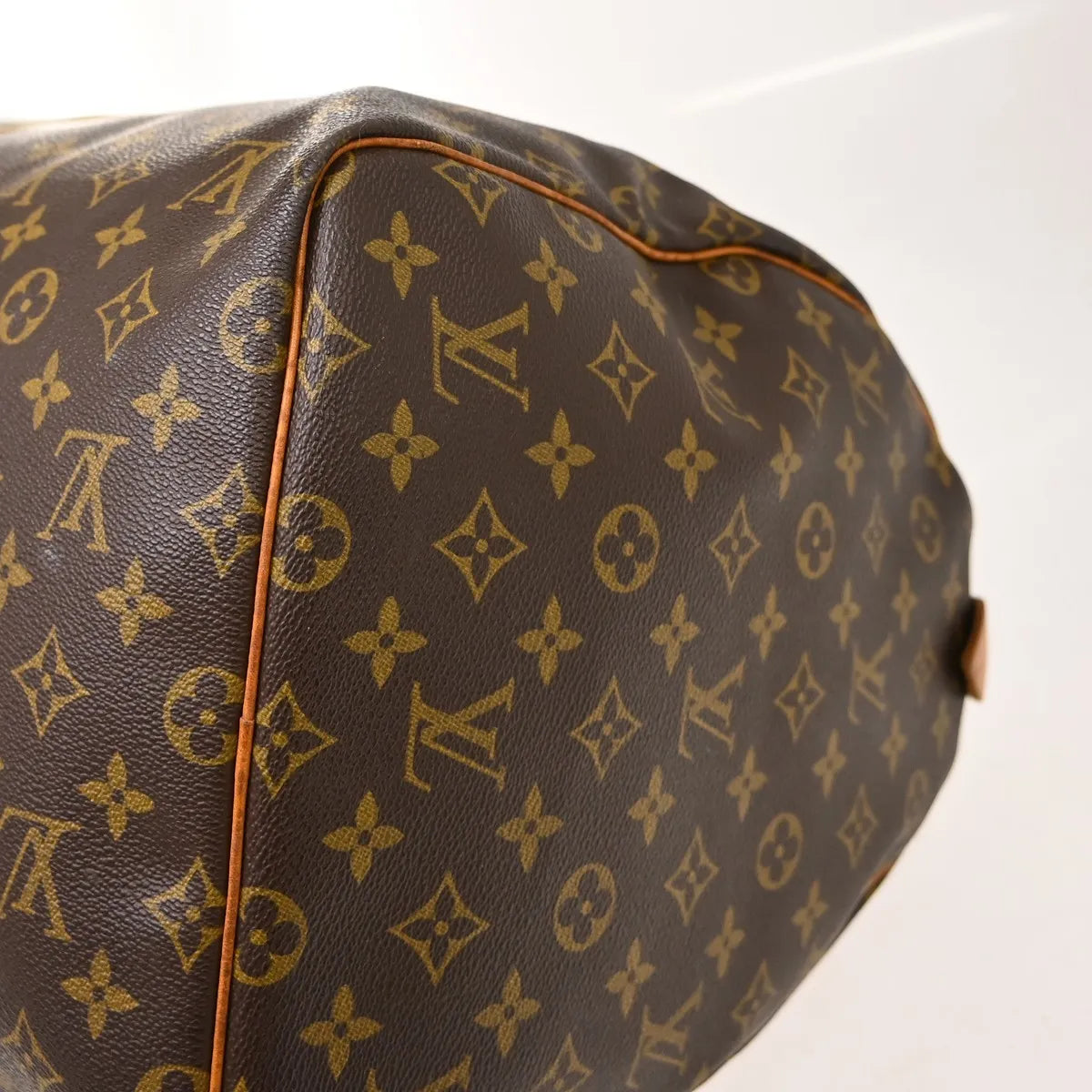 Louis Vuitton Keepall Canvas Brown Canvas Travel Bag Bag (Pre-Owned)