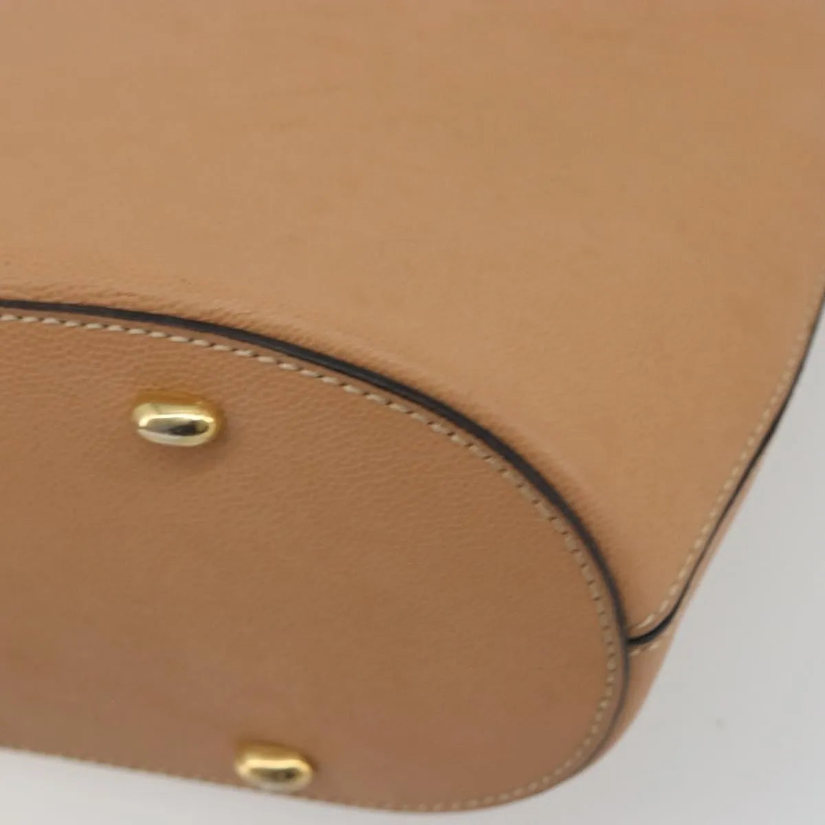 Celine Vintage Leather Beige Leather Shoulder Bag Bag (Pre-Owned)