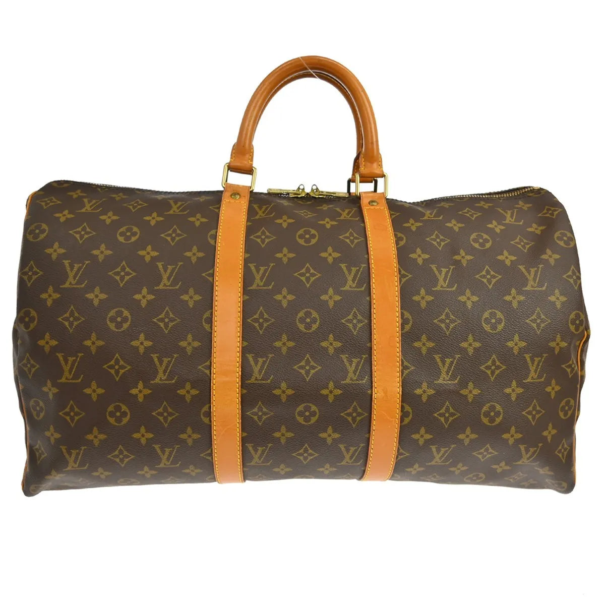 Louis Vuitton Keepall Monogram Canvas Brown Canvas Travel Bag Bag (Pre-Owned)