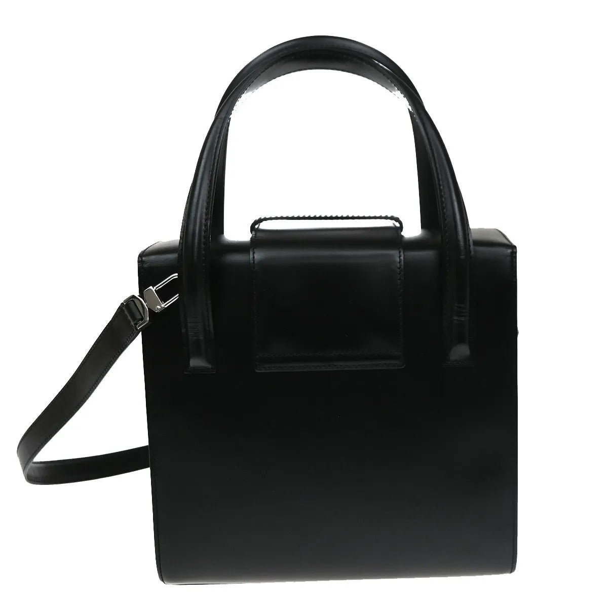 Cartier Panthère Leather Black Leather Handbag (Pre-Owned)
