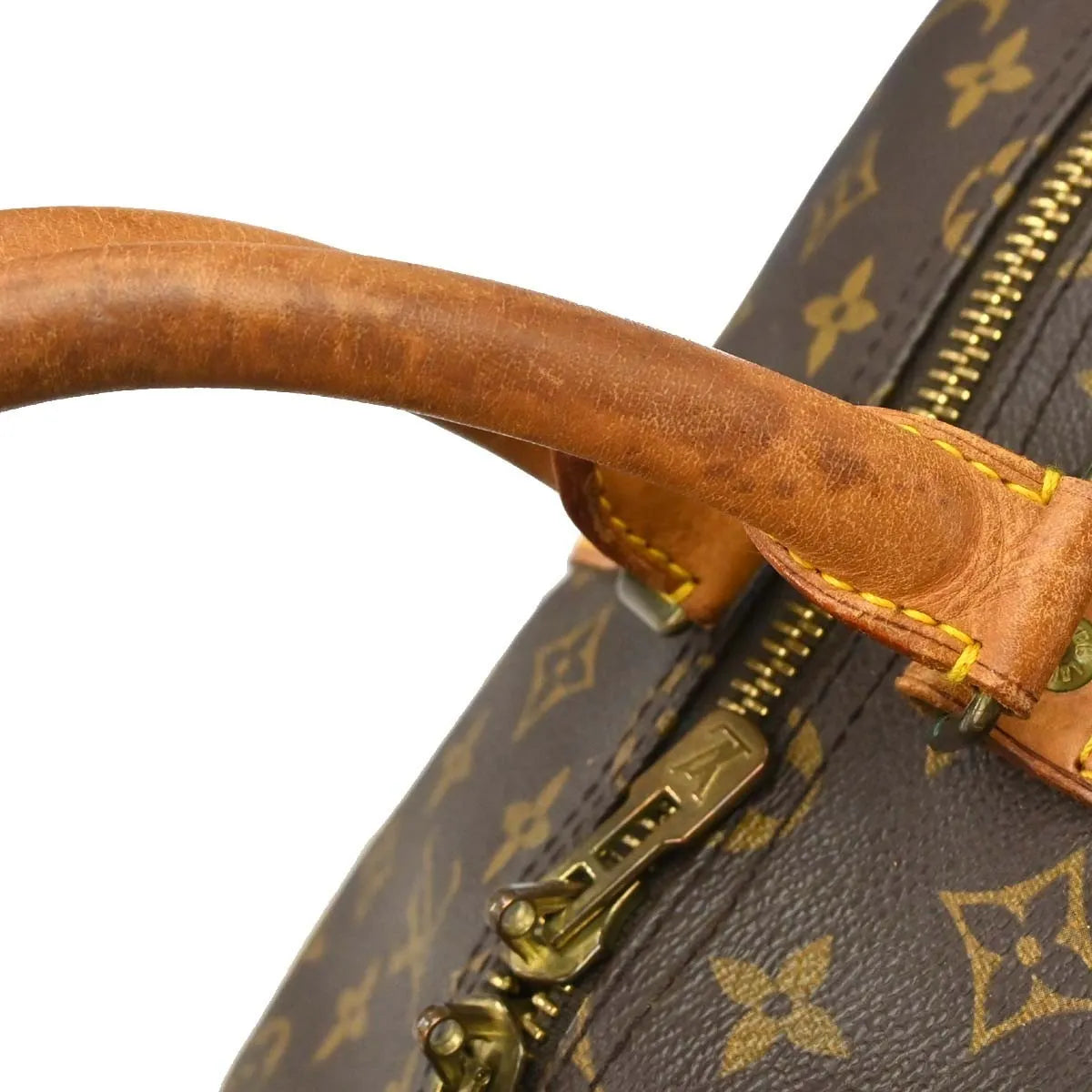 Louis Vuitton Keepall Bandouliere Bag Monogram Canvas Brown Canvas Travel Bag Bag (Pre-Owned)