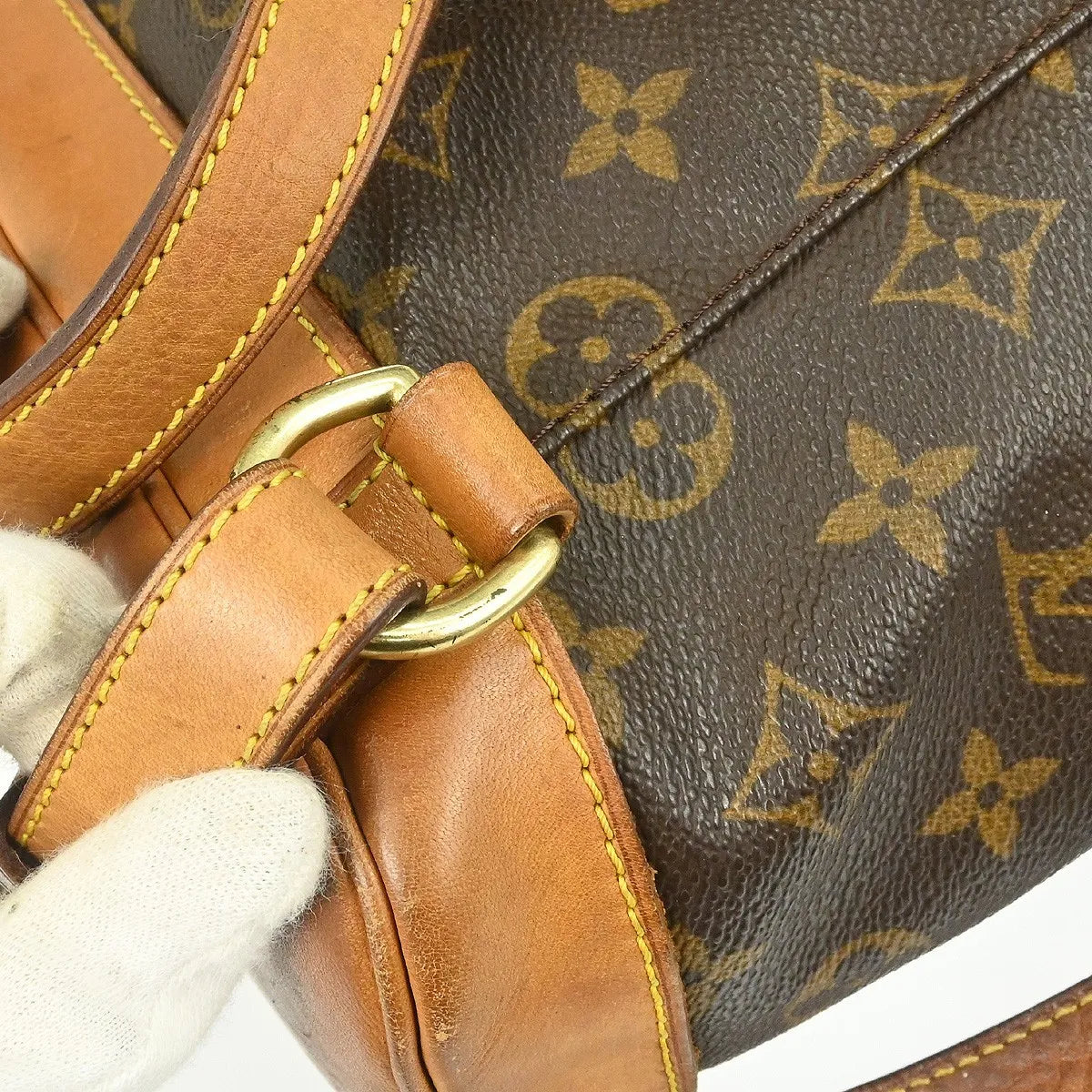 Louis Vuitton Vintage Montsouris Monogram Canvas Brown Canvas Backpack Bag (Pre-Owned)