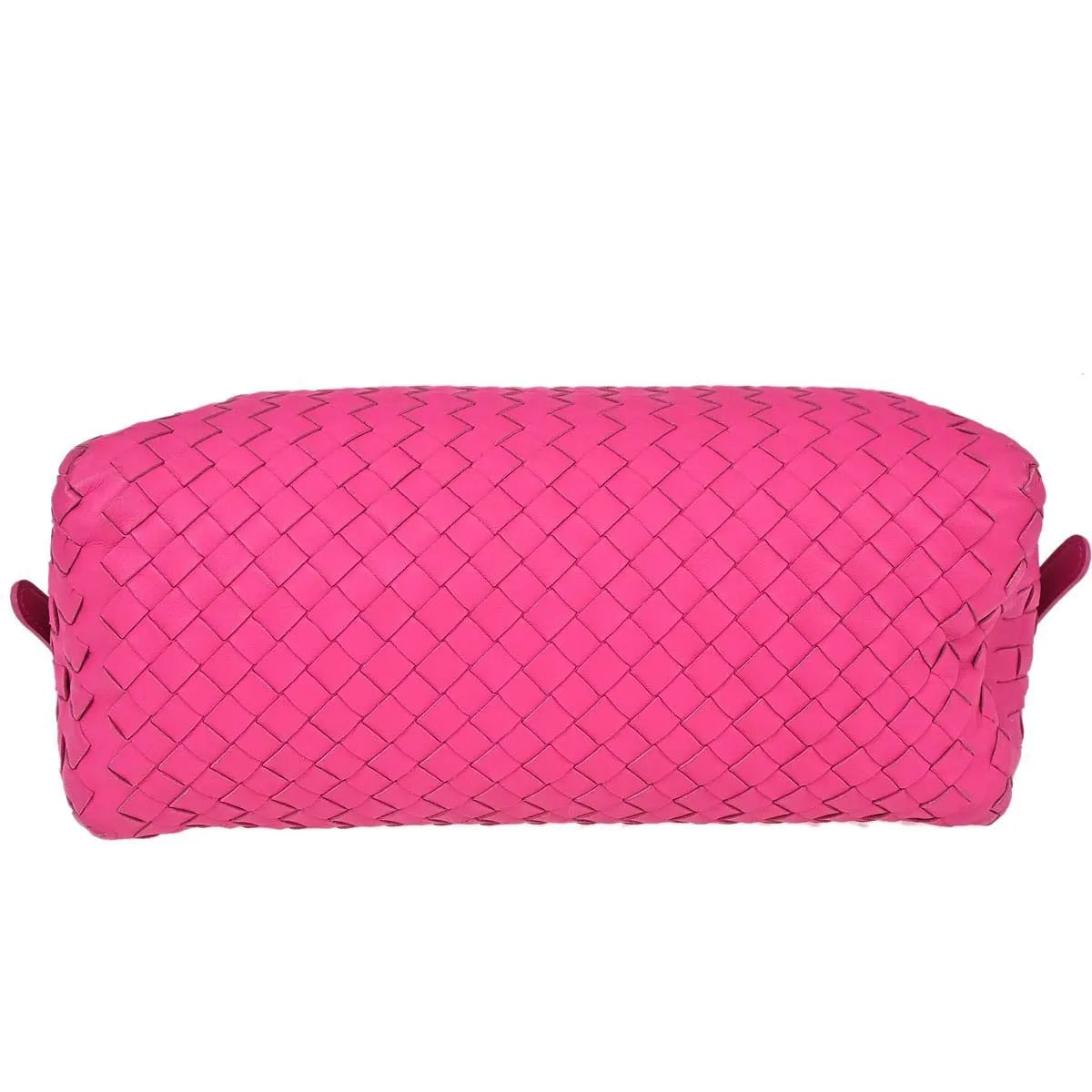 Bottega Veneta Intrecciato Leather Pink Leather Handbag (Pre-Owned)