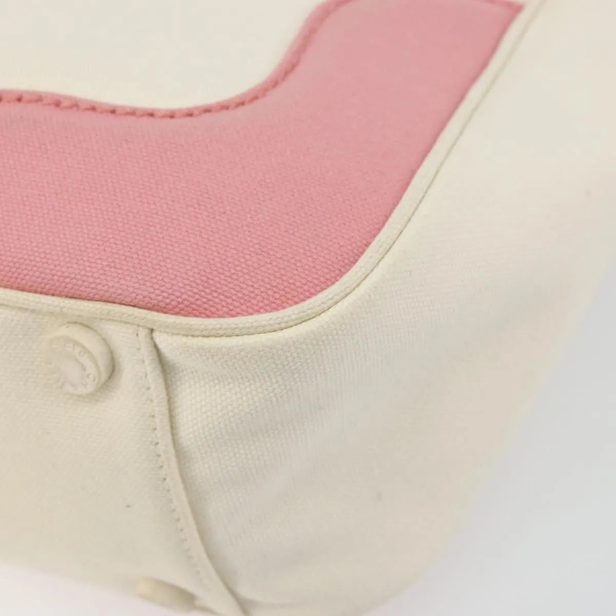 Chanel Vintage Cc Tote Canvas Beige Canvas Tote Bag Bag (Pre-Owned)