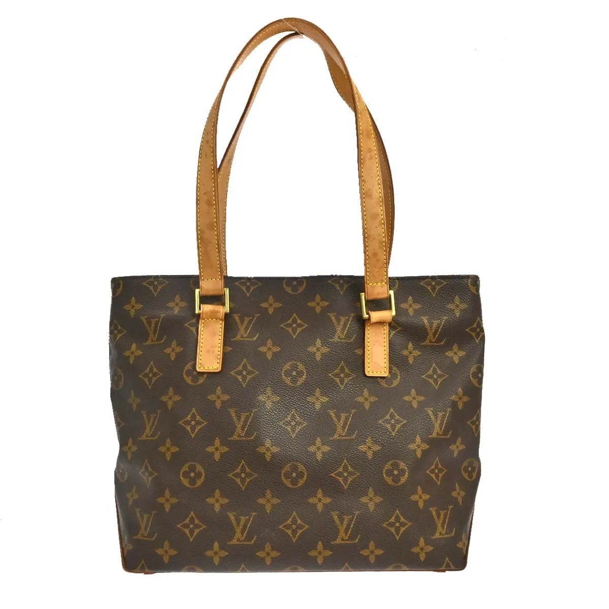 Louis Vuitton Cabas Mezzo Monogram Canvas Brown Canvas Tote Bag Bag (Pre-Owned)
