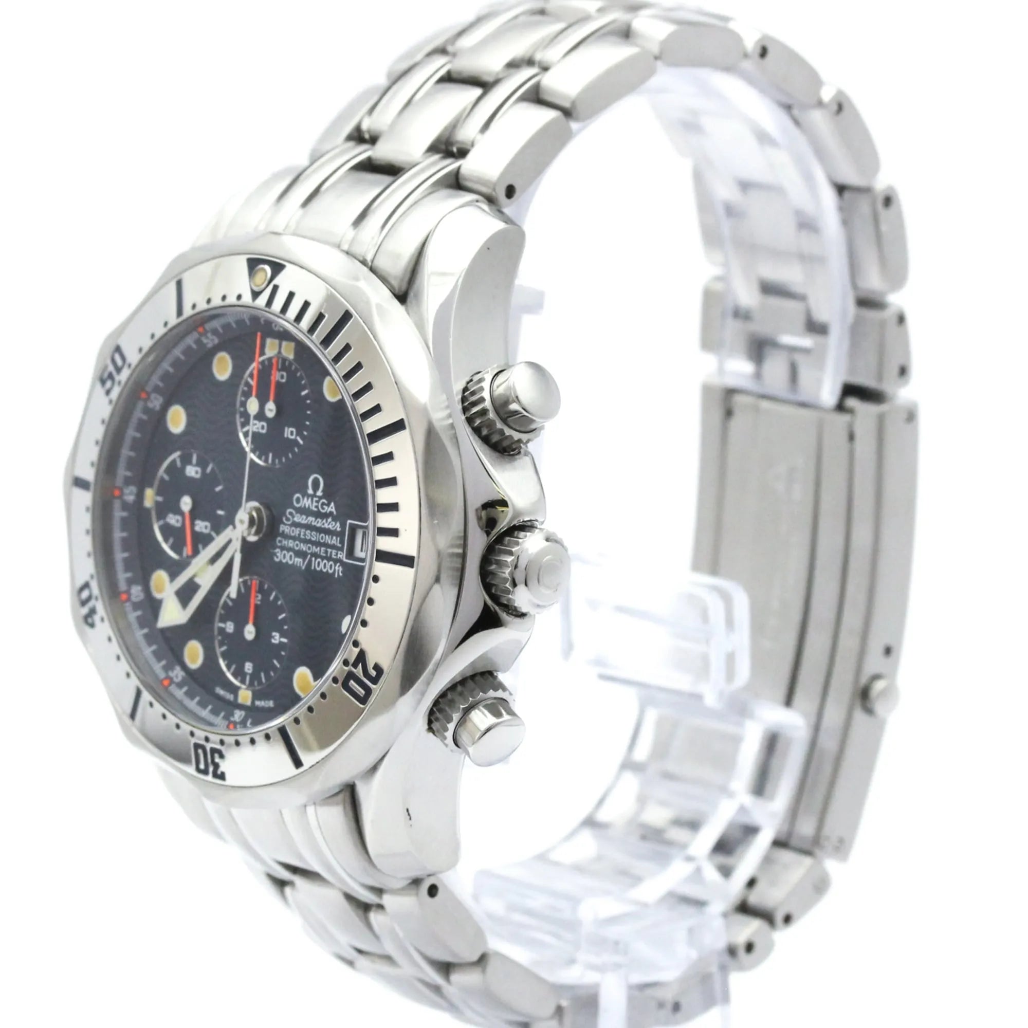 Omega Seamaster Diver 300M Chronometer Chronograph Automatic Stainless Steel Watch (Pre-Owned)