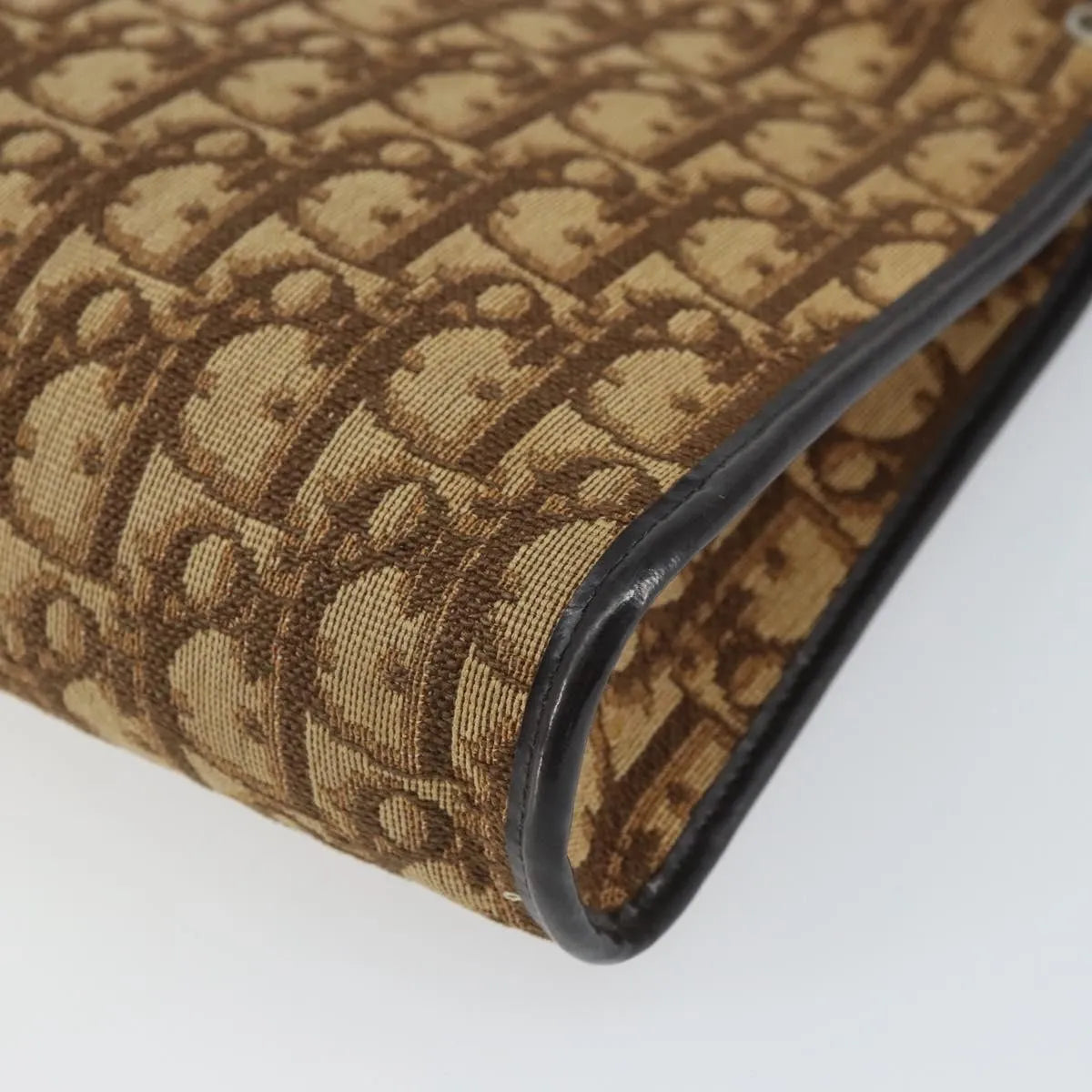 Christian Dior Vintage Trotter Canvas Brown Canvas Shoulder Bag Bag (Pre-Owned)