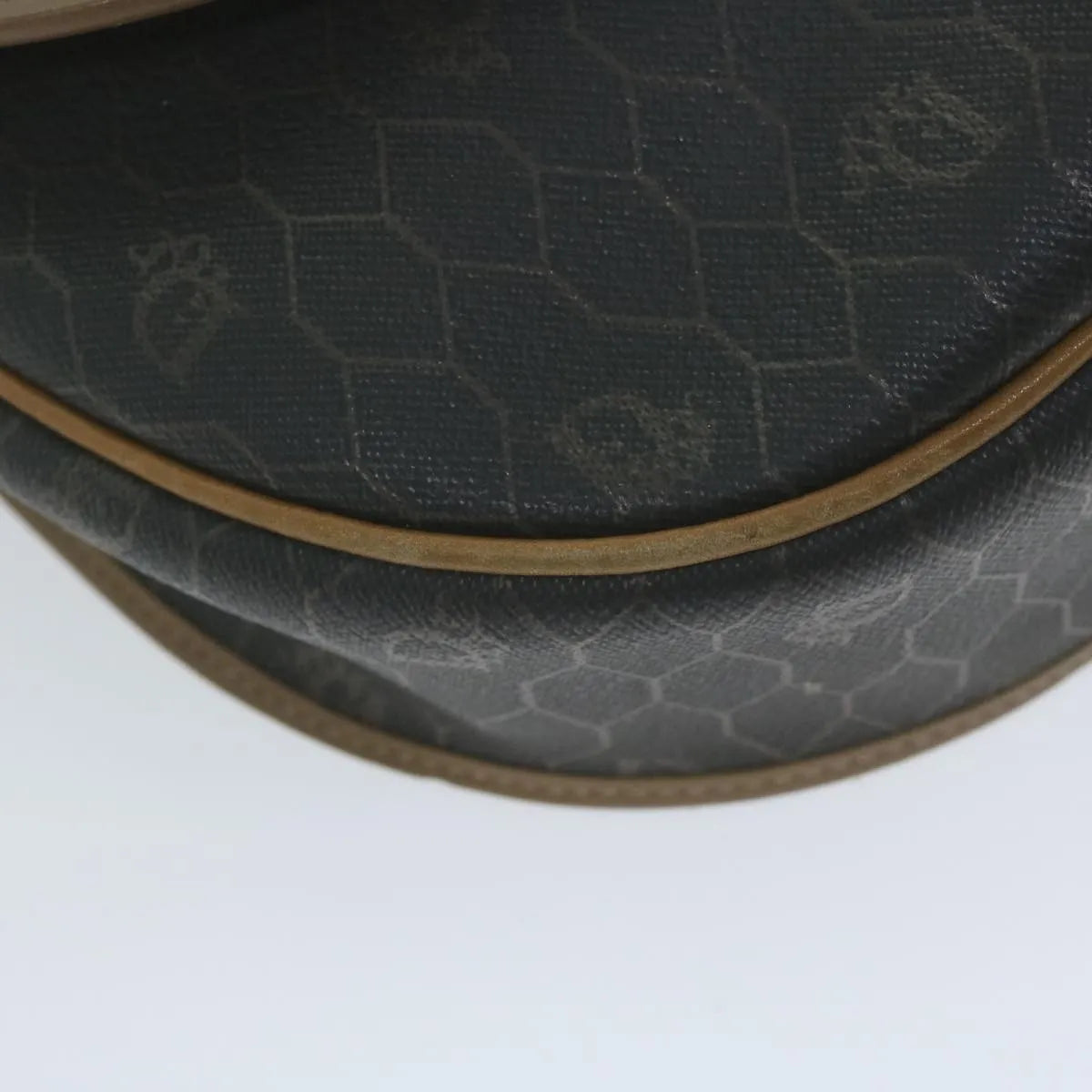 Christian Dior Vintage Cd Flap Canvas Black Canvas Shoulder Bag Bag (Pre-Owned)