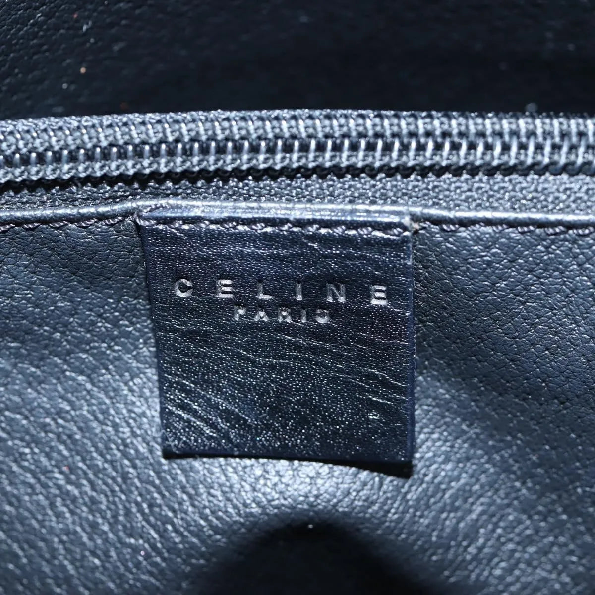 Celine C Macadam Tote Pvc Leather/ Macadam Canvas Black Pvc Shoulder Bag Bag (Pre-Owned)