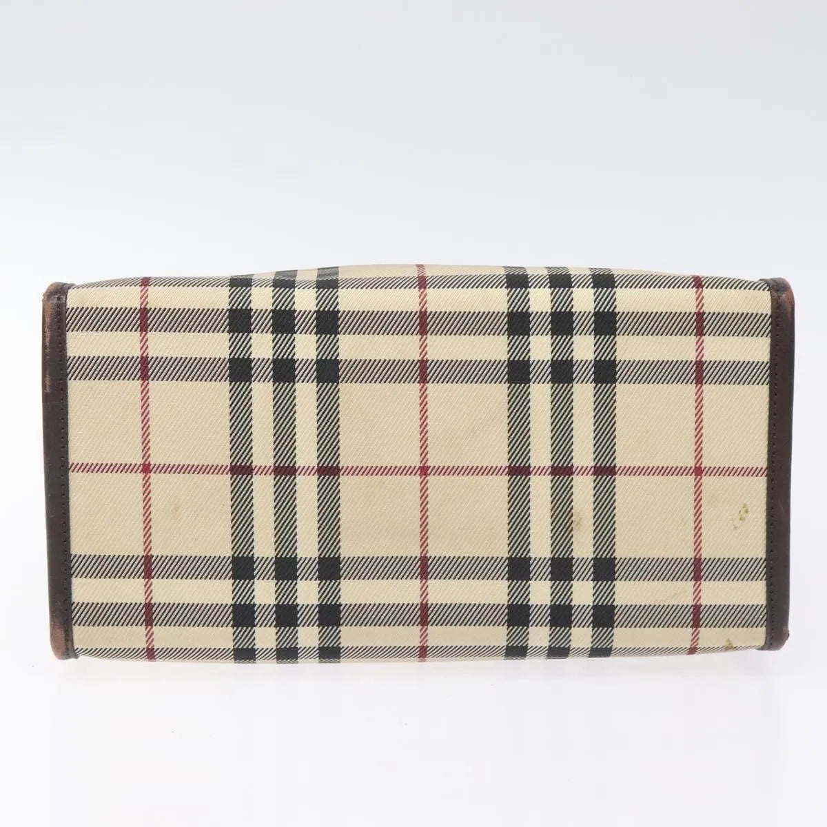 Burberry Nova Check Nylon Beige Nylon Handbag (Pre-Owned)