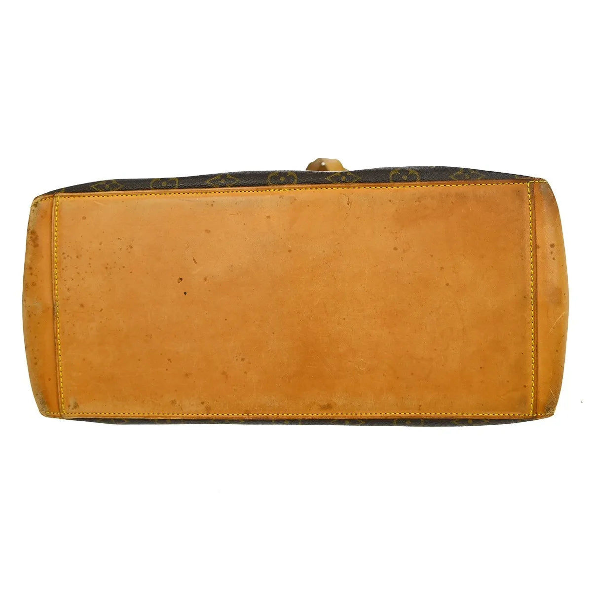 Louis Vuitton Cabas Mezzo Monogram Canvas Brown Canvas Shoulder Bag Bag (Pre-Owned)
