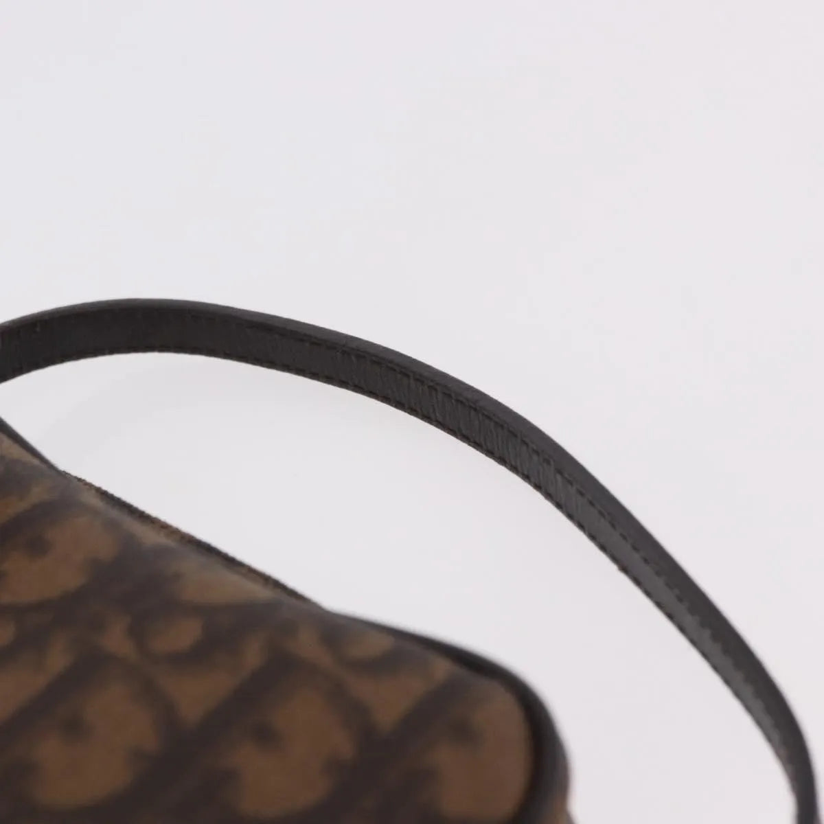 Christian Dior Vintage Trotter Diorissimo Canvas Brown Canvas Clutche & Pouche Bag (Pre-Owned)