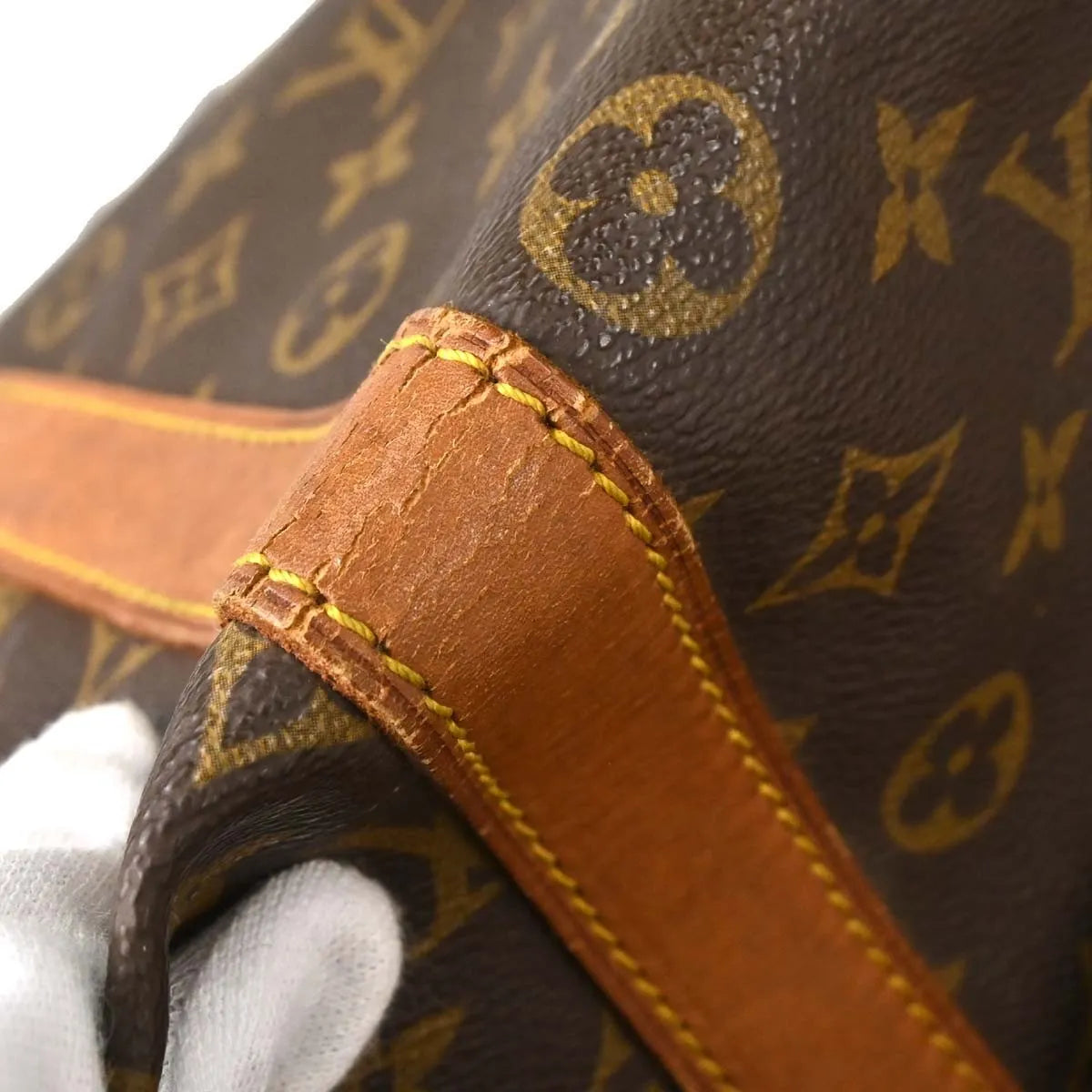 Louis Vuitton Keepall Bandouliere Monogram Canvas Brown Canvas Travel Bag Bag (Pre-Owned)