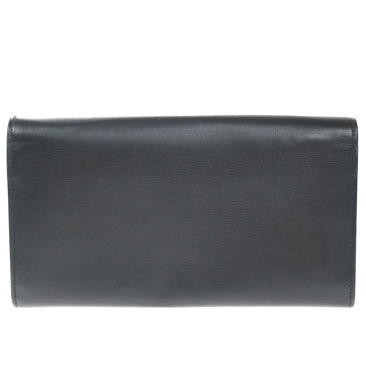 Saint Laurent Bellechasse Flap Leather Black Leather Wallets Accessory (Pre-Owned)