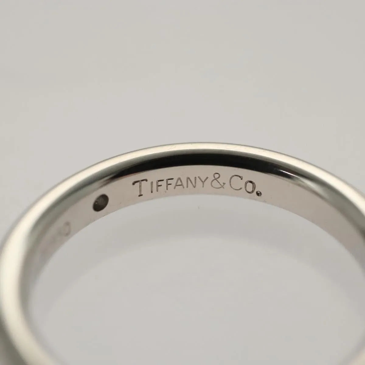 Tiffany & Co. Elsa Peretti Band Platinum Silver Platinum Ring Jewelry (Pre-Owned)