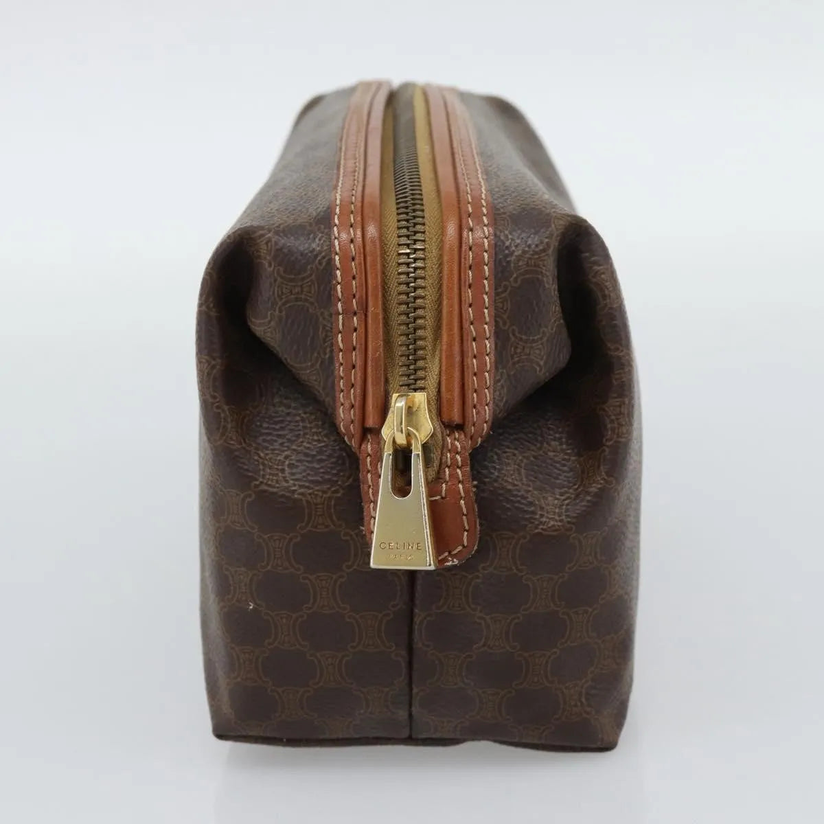 Celine C Macadam Canvas Brown Canvas Clutche & Pouche Bag (Pre-Owned)