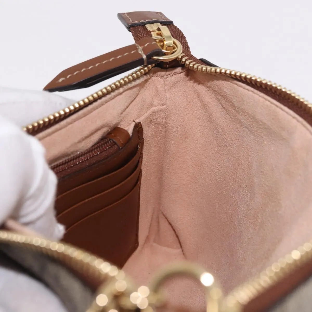 Gucci Pochette Gg Canvas Beige Pvc Clutche & Pouche Bag (Pre-Owned)