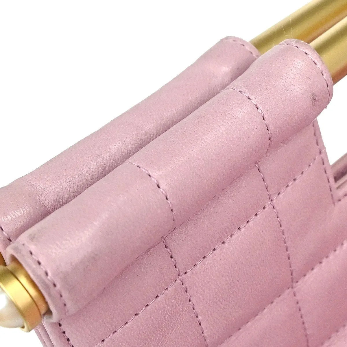 Chanel Chanel Coco Mark Leather Tote Leather Pink Leather Handbag (Pre-Owned)